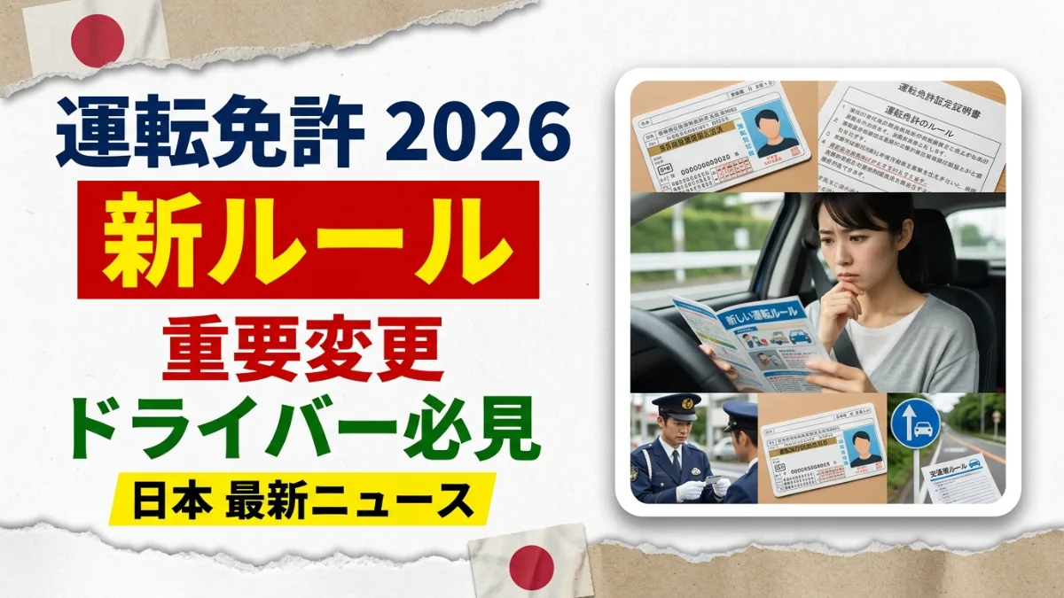 日本の運転免許新ルール2026