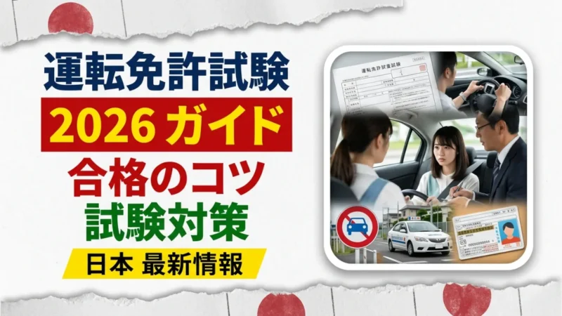日本の運転免許試験ガイド2026