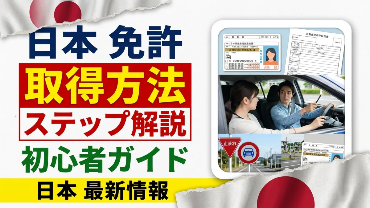 日本で運転免許を取得する方法